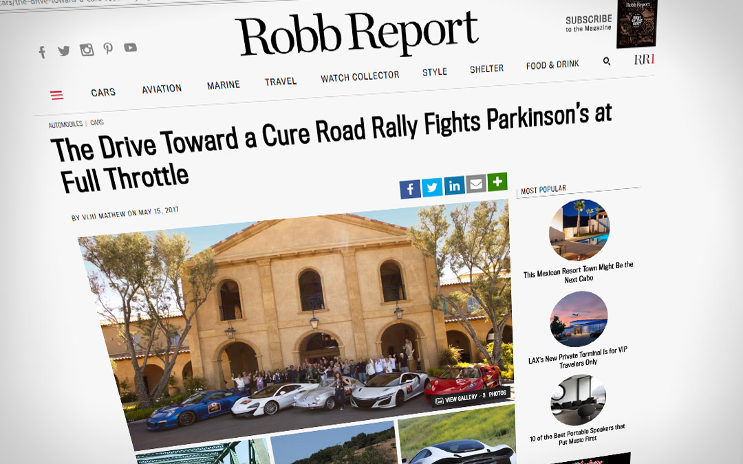 Drive Toward a Cure and Maserati Fuel Robb Report Feature