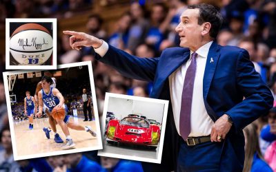 Bid To Win Courtside Floor Seats on Dec 16, ball signed by Duke’s Coach K, plus private Porsche Collection tour!